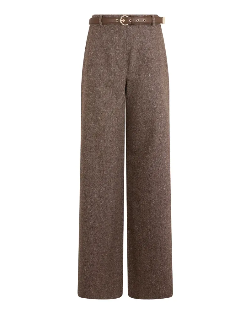 Max Mara belted wide-leg trousers - Braun Braun