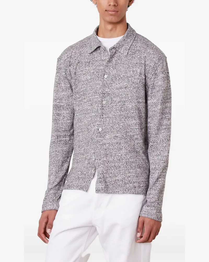 Officine Generale Meliertes Bryan Hemd - Grau Grau