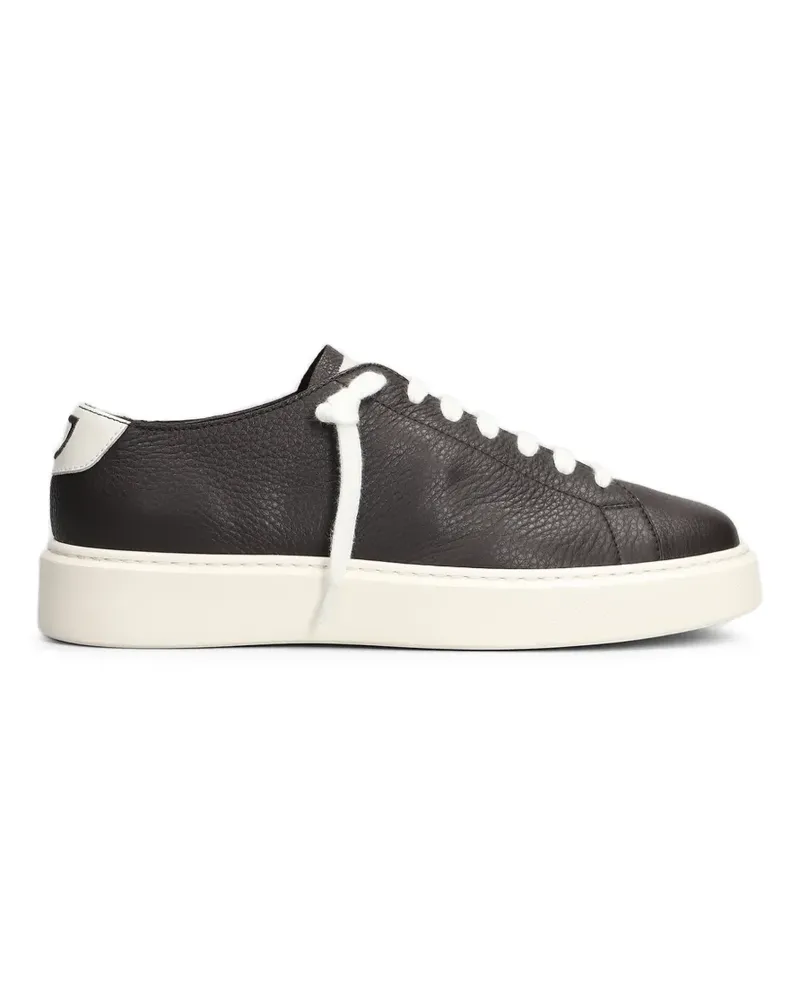 Doucal´s pebbled-texture sneakers - Braun Braun