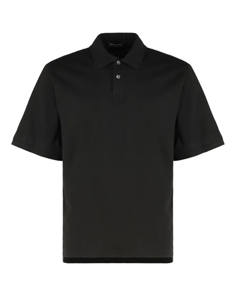Roberto Collina Klassisches Poloshirt - Schwarz Schwarz