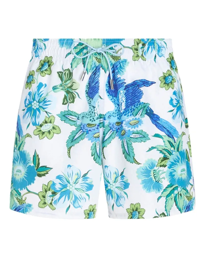 Etro Badeshorts mit Blumen-Print - Weiß Weiß