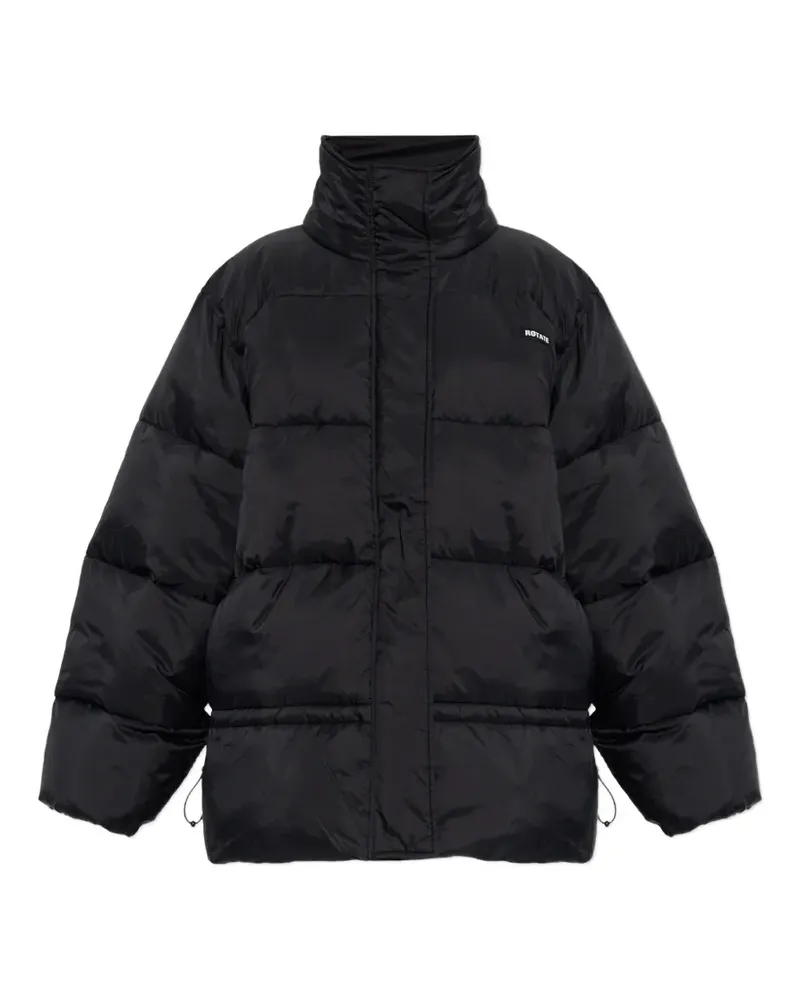ROTATE Birger Christensen quilted stand-up collar jacket - Schwarz Schwarz
