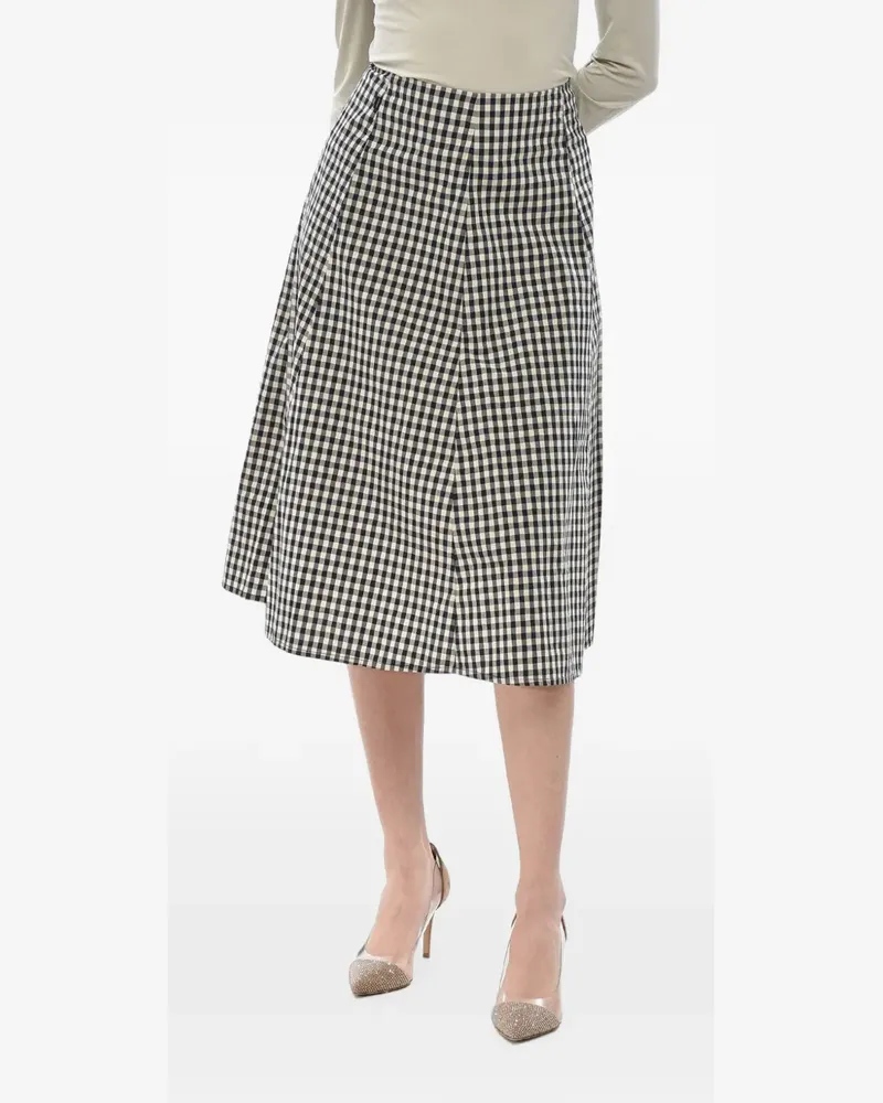Woolrich midi checked cotton skirt - Nude Nude
