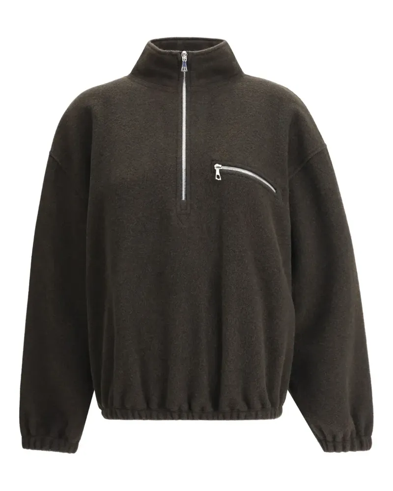 Rier Polar Fleecepullover mit Reißverschluss - Braun Braun