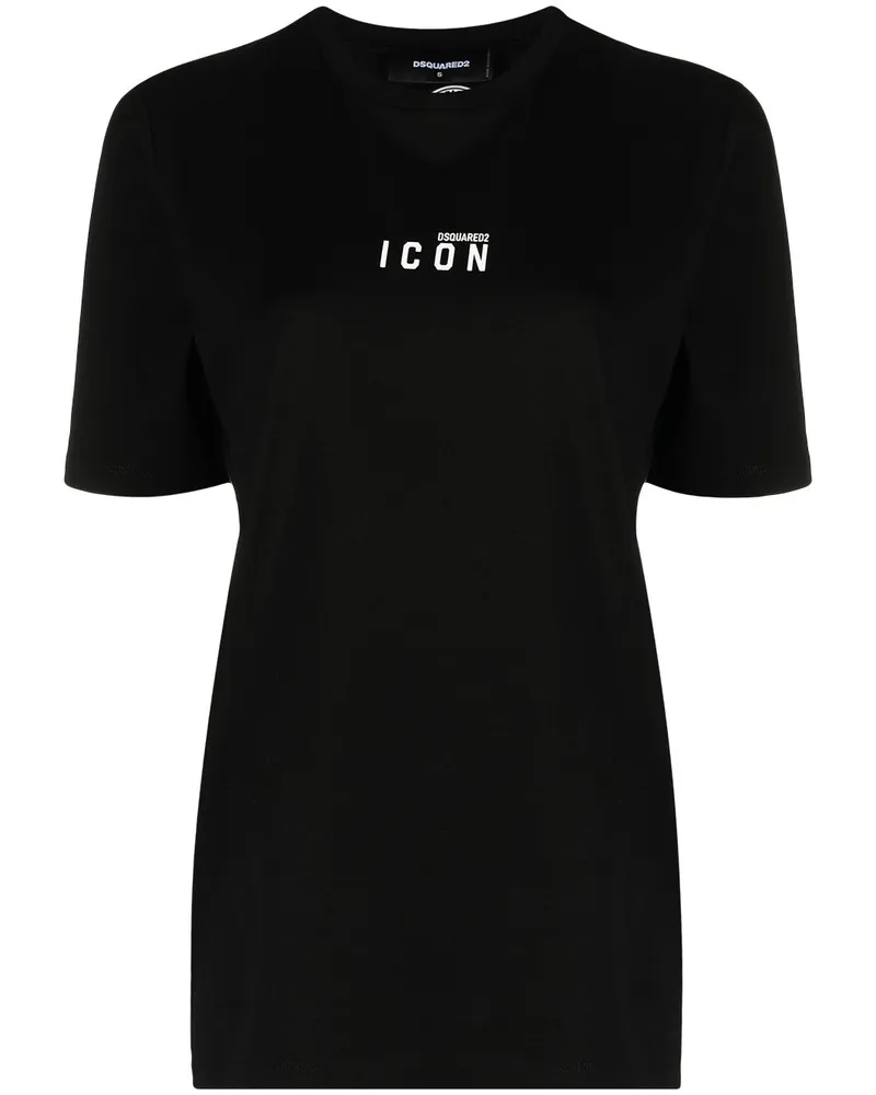 Dsquared2 T-Shirt mit Logo-Print - Schwarz Schwarz
