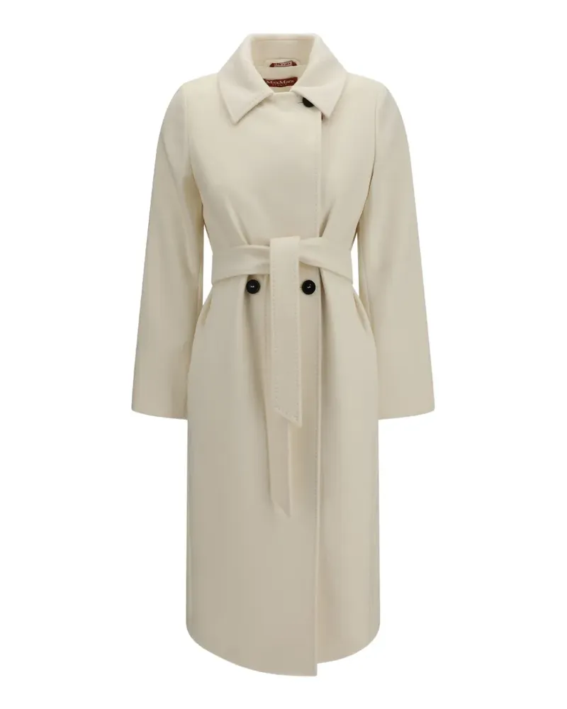 Max Mara Mantel mit Gürtel - Nude Nude