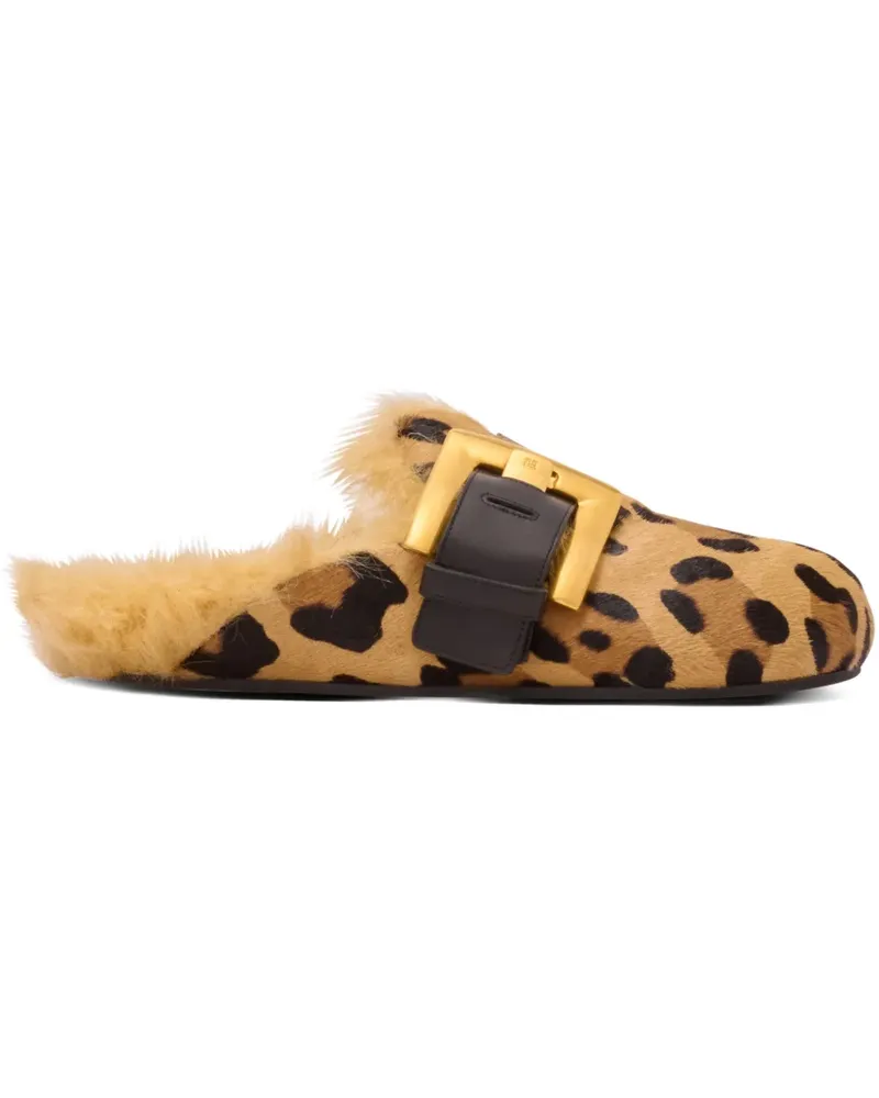 Balmain Anthem Mules - Braun Braun
