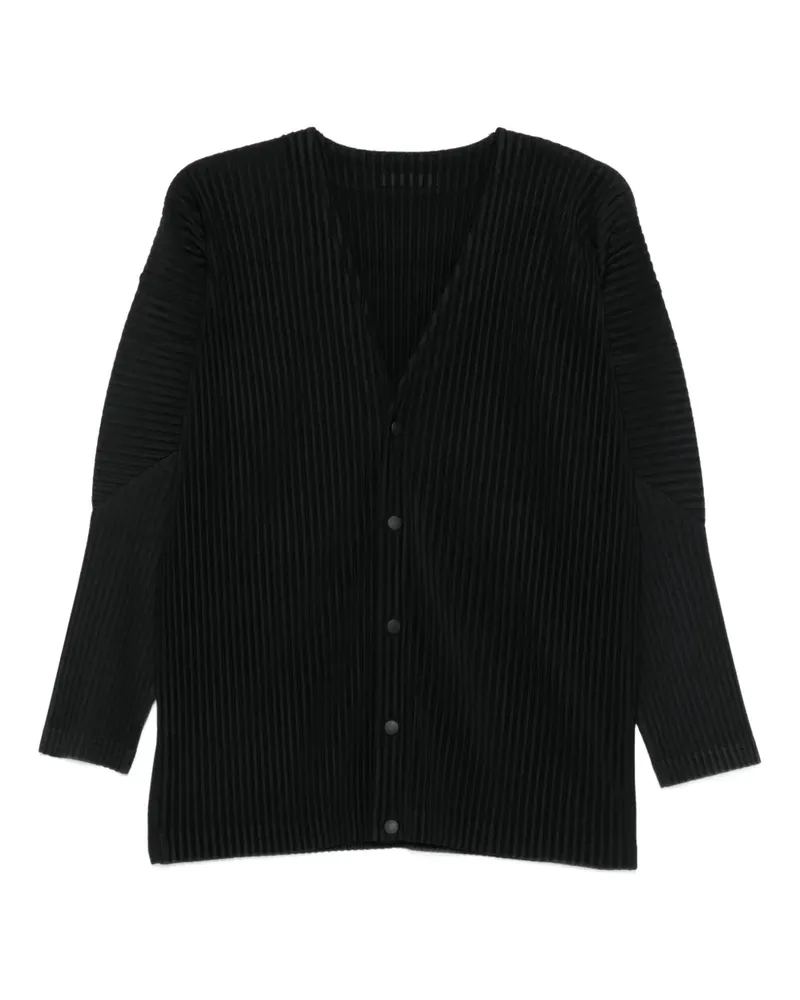 Issey Miyake Geknöpfter Cardigan - Schwarz Schwarz