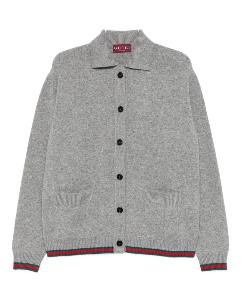 Gucci button striped cardigan - Grau Grau