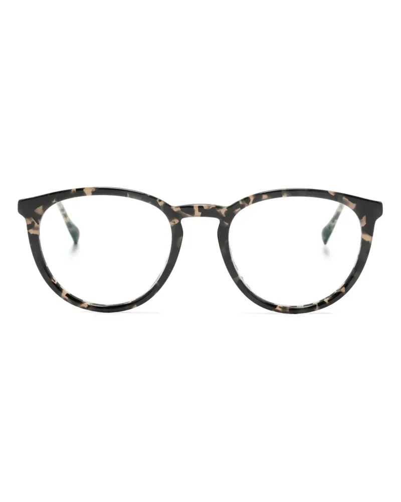 Mykita Nala Brille mit rundem Gestell - Schwarz Schwarz