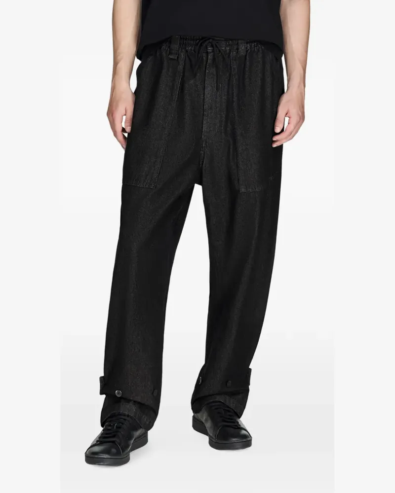 Y-3 button-strap jeans - Schwarz Schwarz