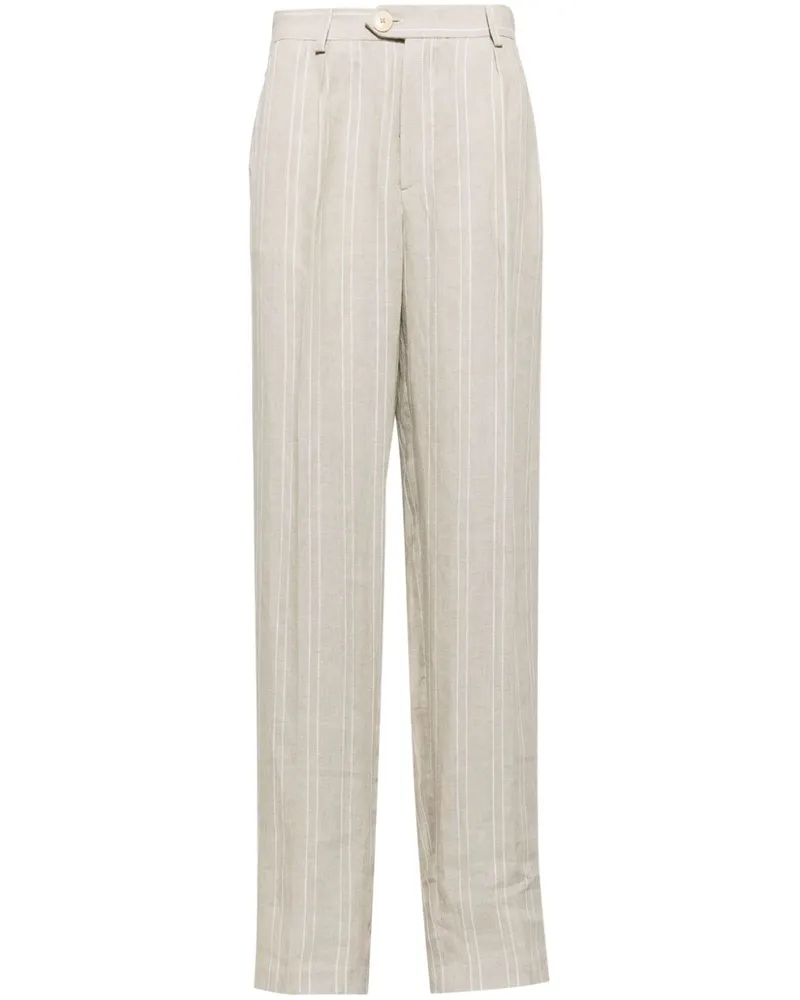 Oliver Spencer Straight-Leg-Hose aus Leinen - Nude Nude