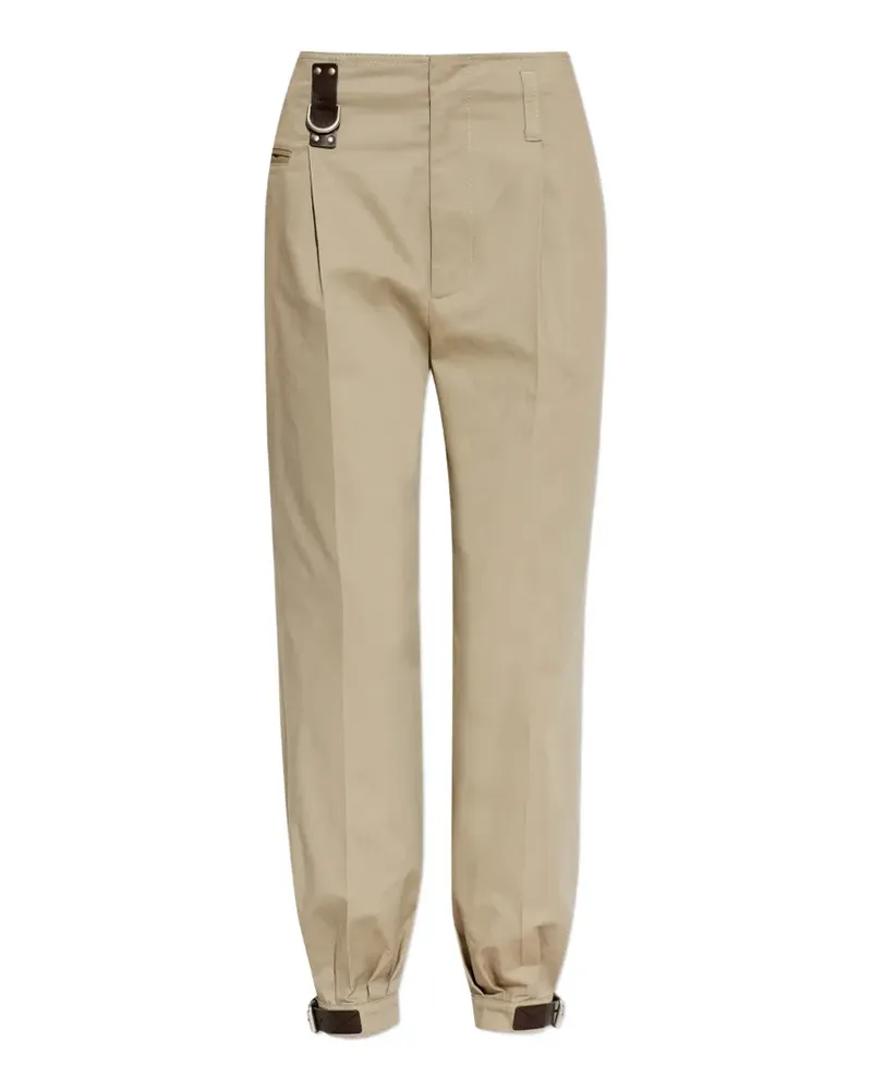 Moschino buckle-cuff trousers - Nude Nude