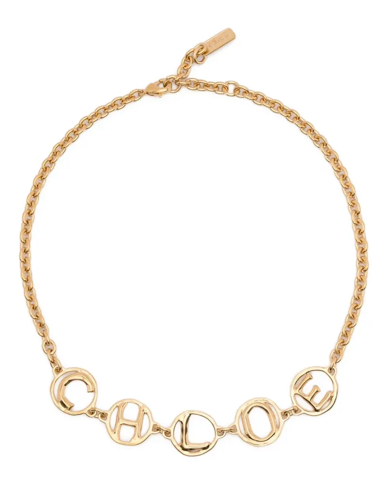 Chloé The  Script charm necklace - Gold Gold