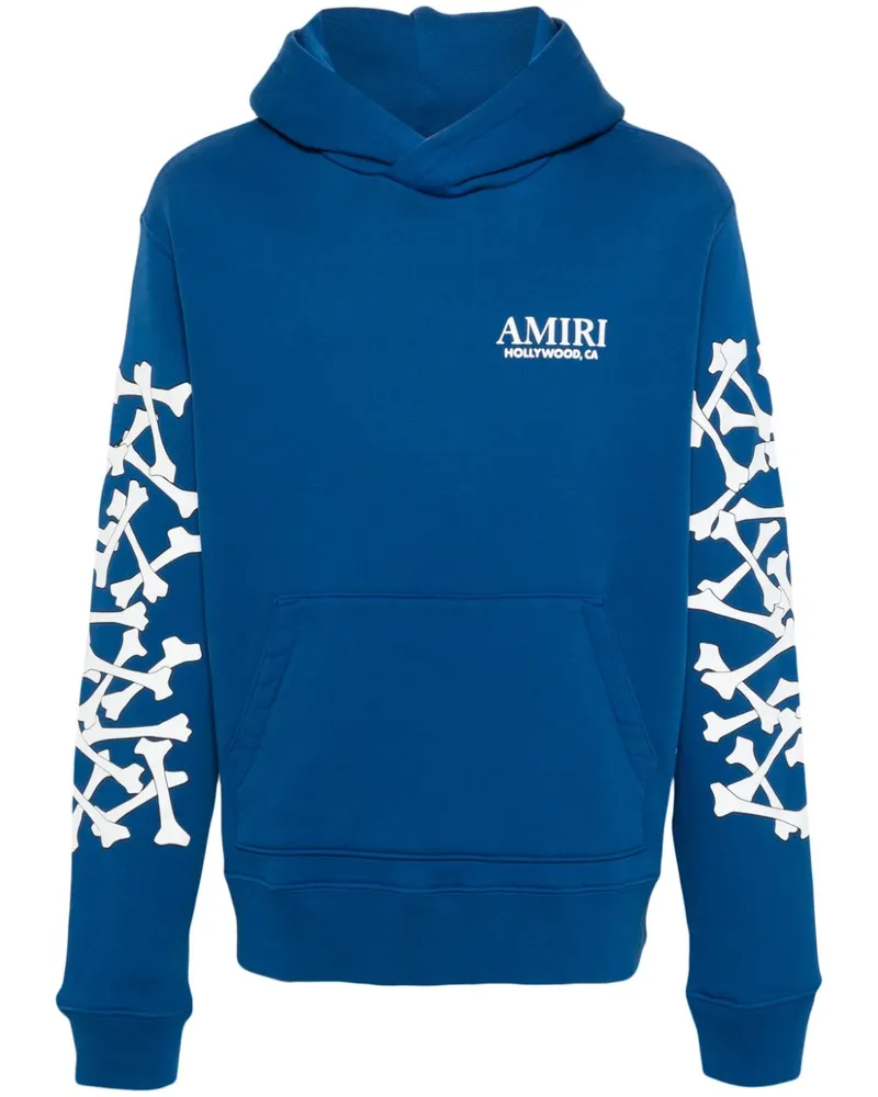 Amiri Hoodie mit vorstehendem Logo-Detail Blau