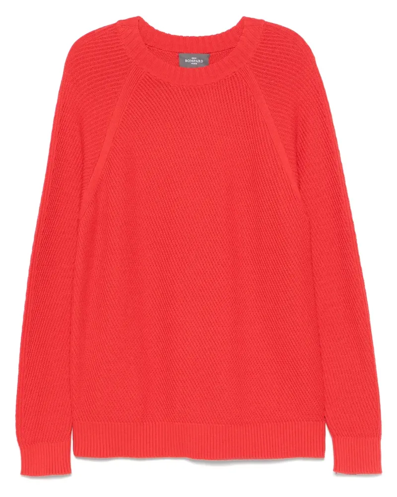 Eric Bompard Gerippter Strickpullover - Rot Rot