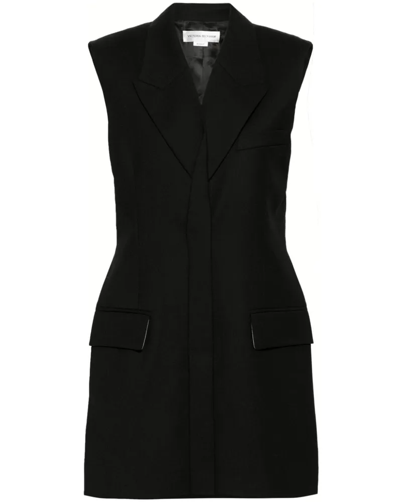 Victoria Beckham Gestuftes Minikleid - Schwarz Schwarz
