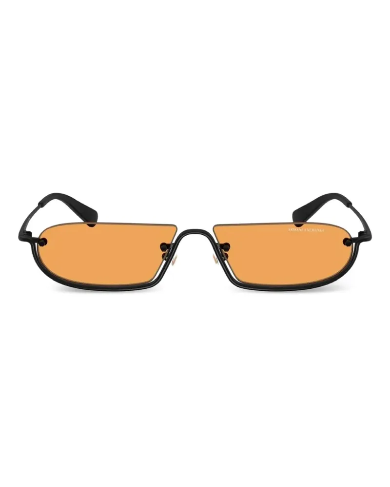 Armani Exchange rectangle-frame sunglasses - Schwarz Schwarz