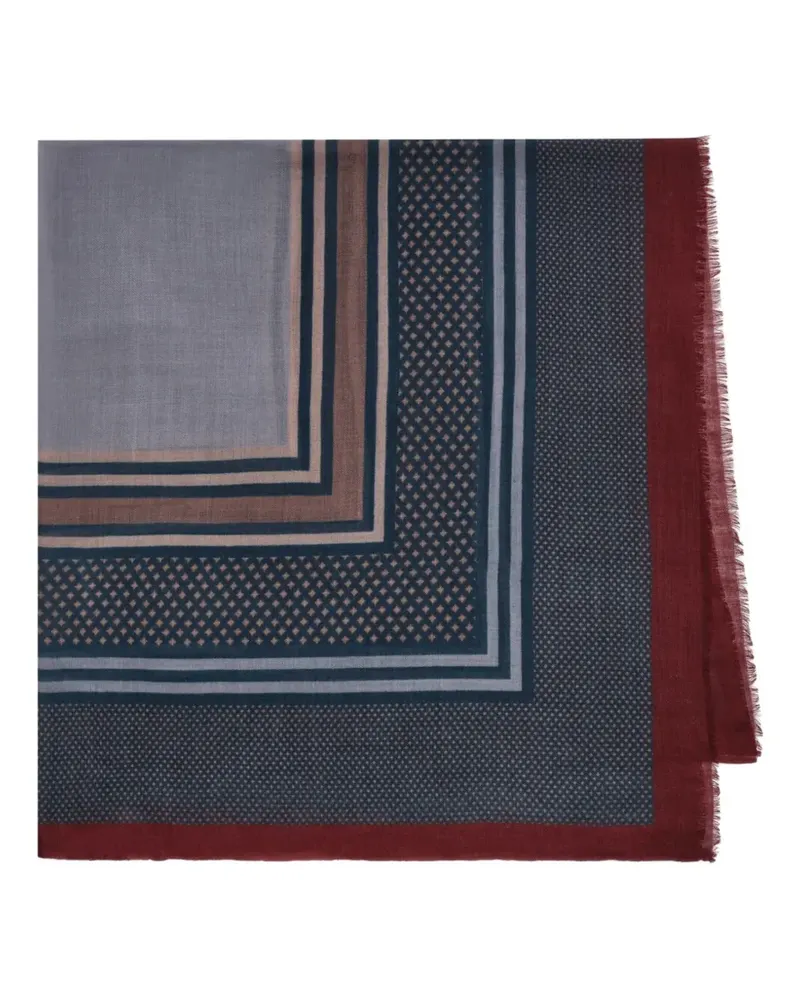 Maliparmi Schal mit geometrischem Print - Blau Blau