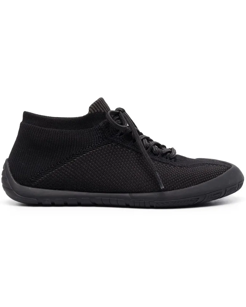 Camper Gestrickte Path Sneakers - Schwarz Schwarz