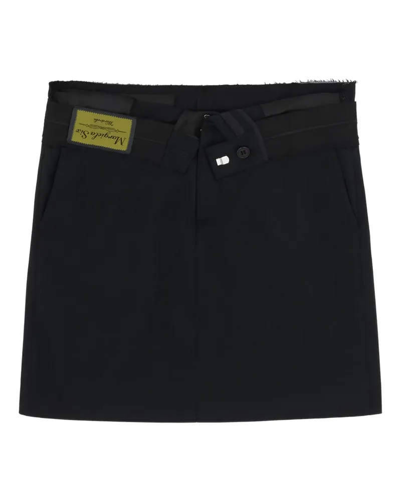 Maison Margiela belt A-line mini skirt - Schwarz Schwarz