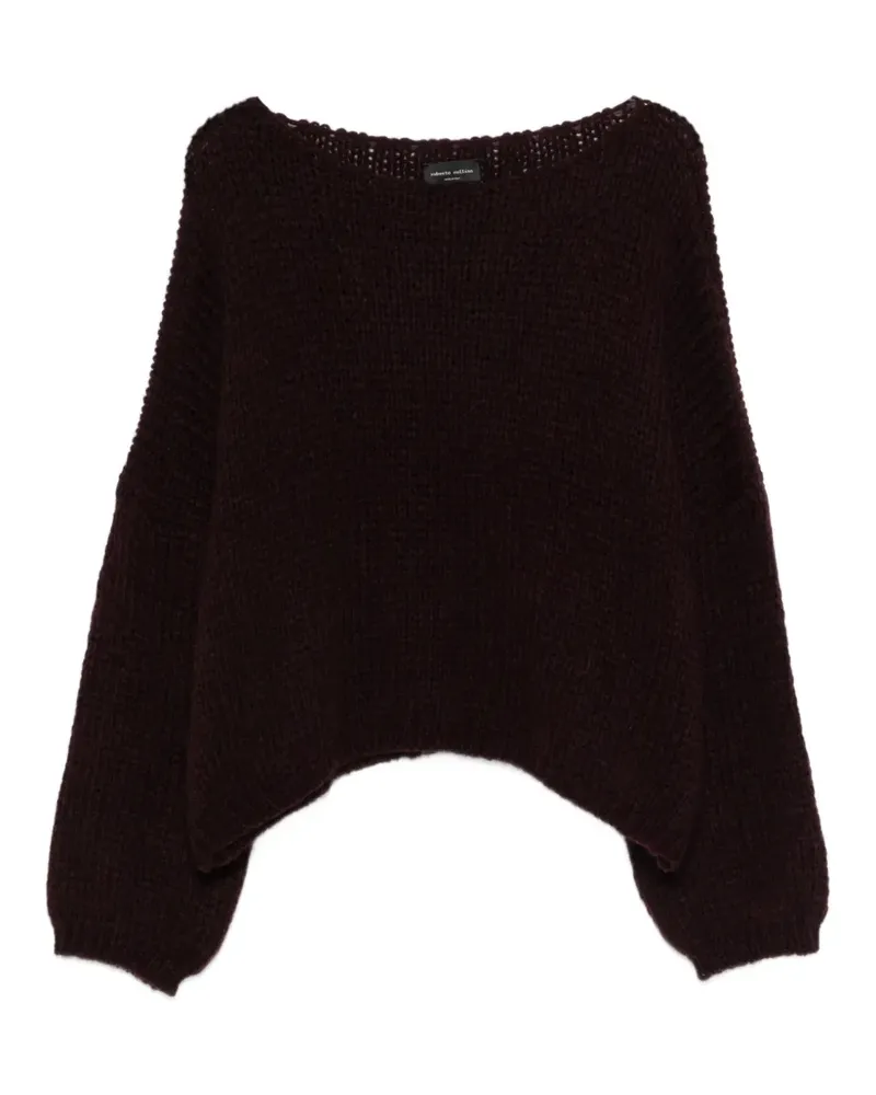 Roberto Collina Oberteil mit Stehkragen - Violett Violett