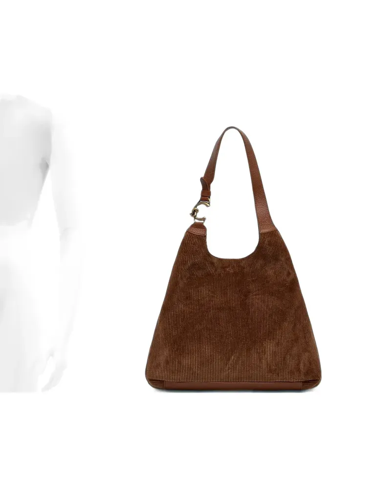 Coccinelle C-Easy corduroy tote bag - Braun Braun