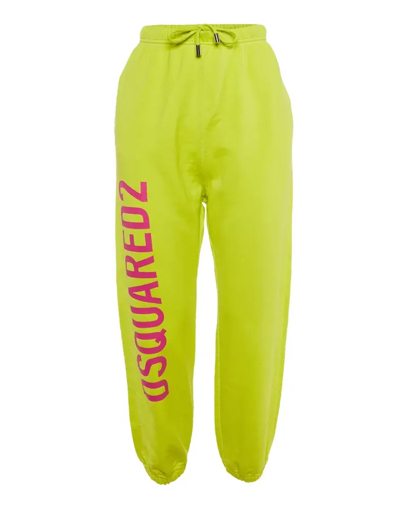 Dsquared2 logo-print drawstring track pants - Grün Grün