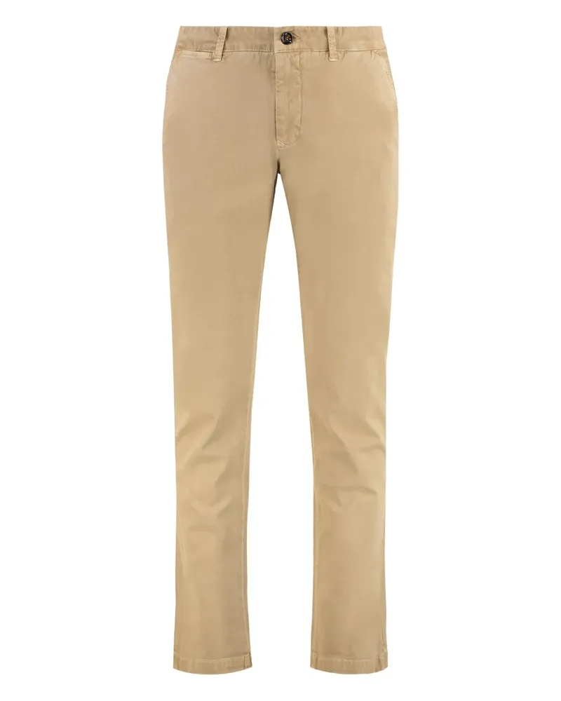 MOORER Hose mit Knöpfen - Braun Braun