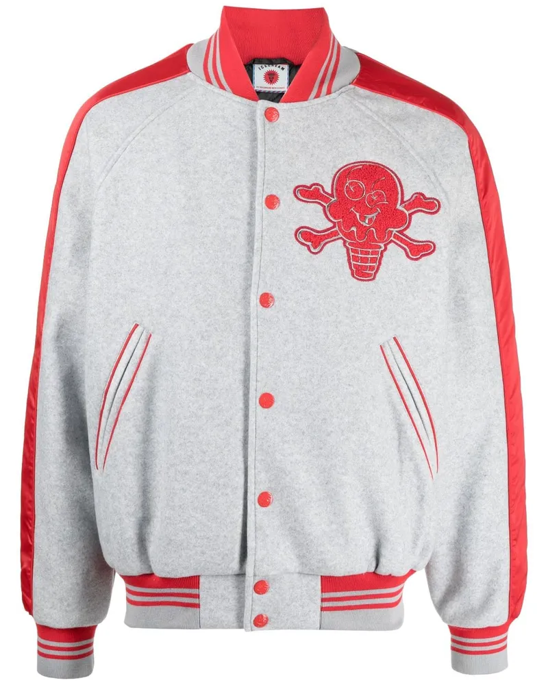 ICECREAM Bomberjacke mit Logo-Stickerei - Grau Grau