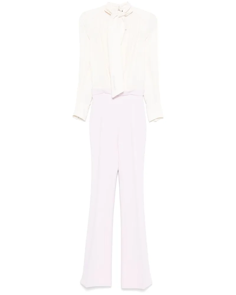 Elisabetta Franchi Jumpsuit aus Georgette-Krepp - Nude Nude