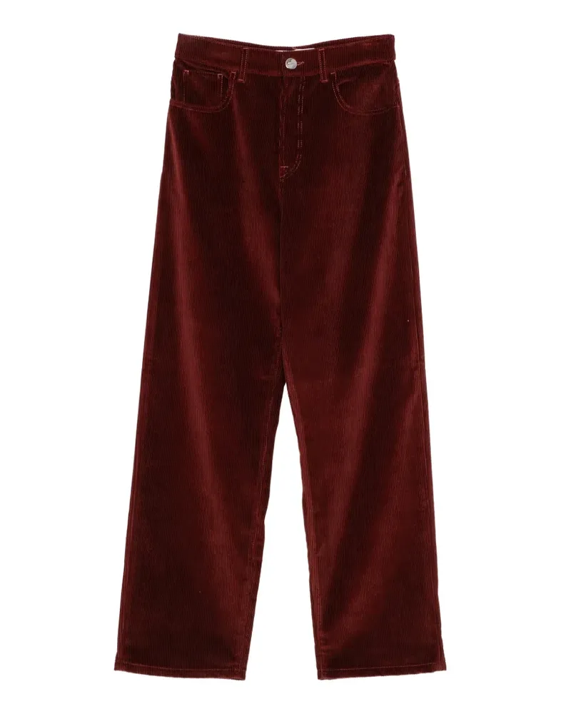 Róhe Gerade Cordhose - Rot Rot