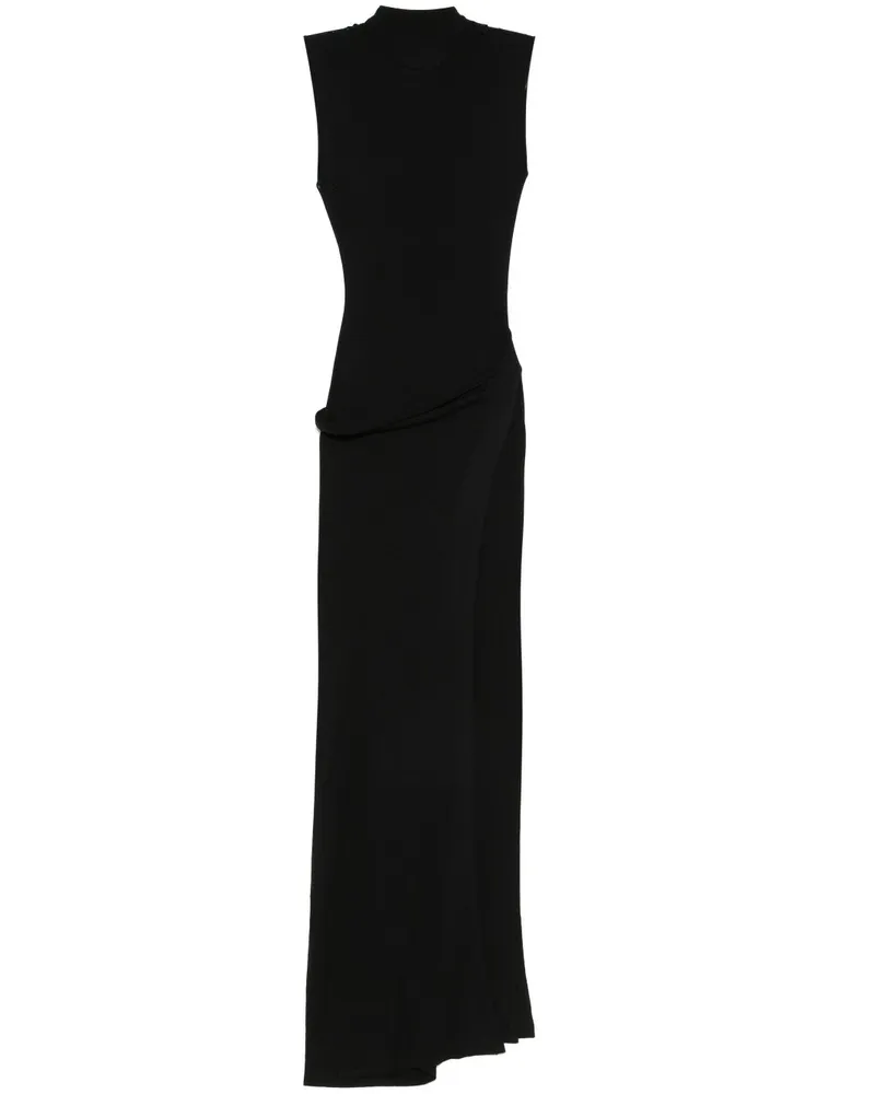 Aya Muse Minikleid mit appliziertem Schal - Schwarz Schwarz