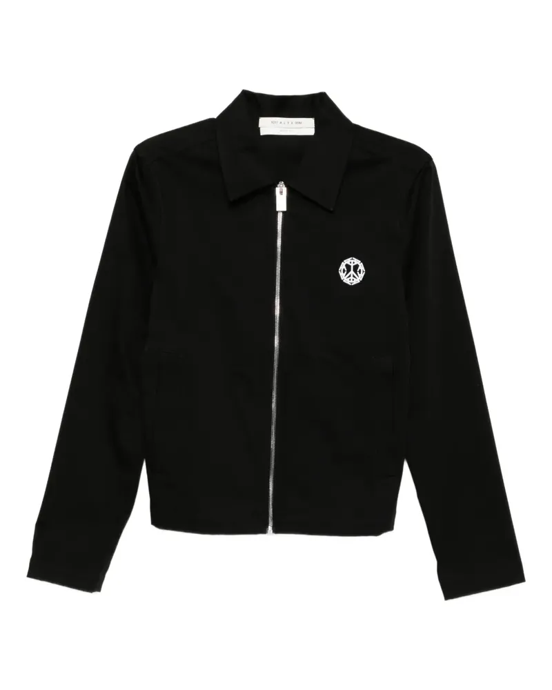 1017 ALYX 9SM Jacke mit Friedenszeichen-Print - Schwarz Schwarz