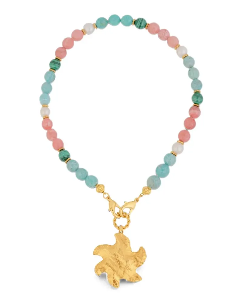 Sylvia Toledano multi-stone star-pendant necklace - Gold Gold