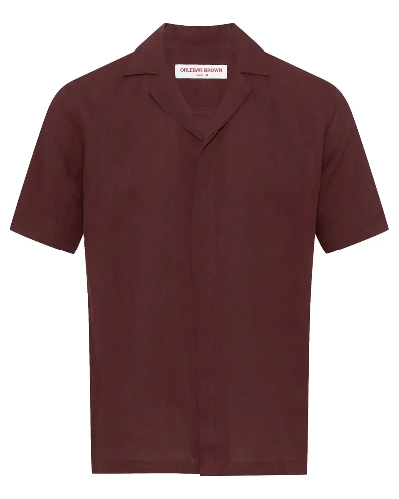Orlebar Brown Maitan Hemd - Rot Rot