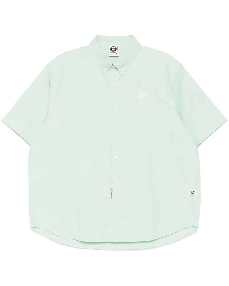 BAPE APENOW Hemd mit Moonface-Logo - Grün Grün
