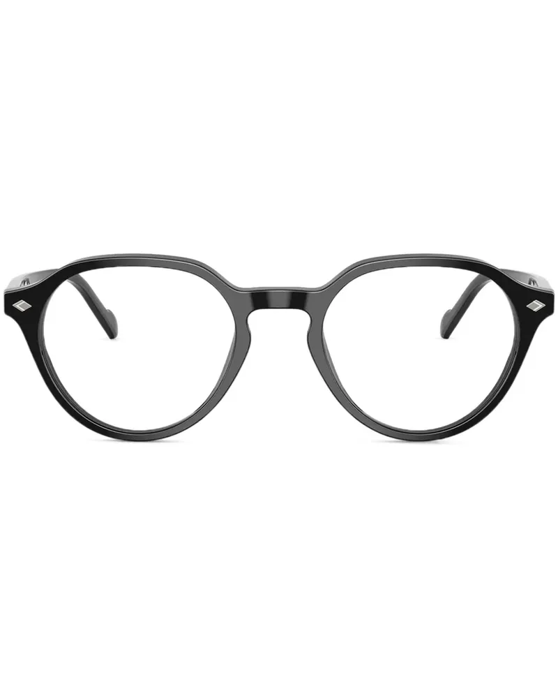 Vogue Brille mit rundem Gestell - Schwarz Schwarz