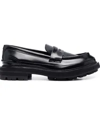 Alexander McQueen Penny-Loafer mit Profilsohle Schwarz