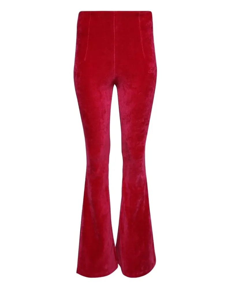 Amiri velour flared pants - Rosa Rosa