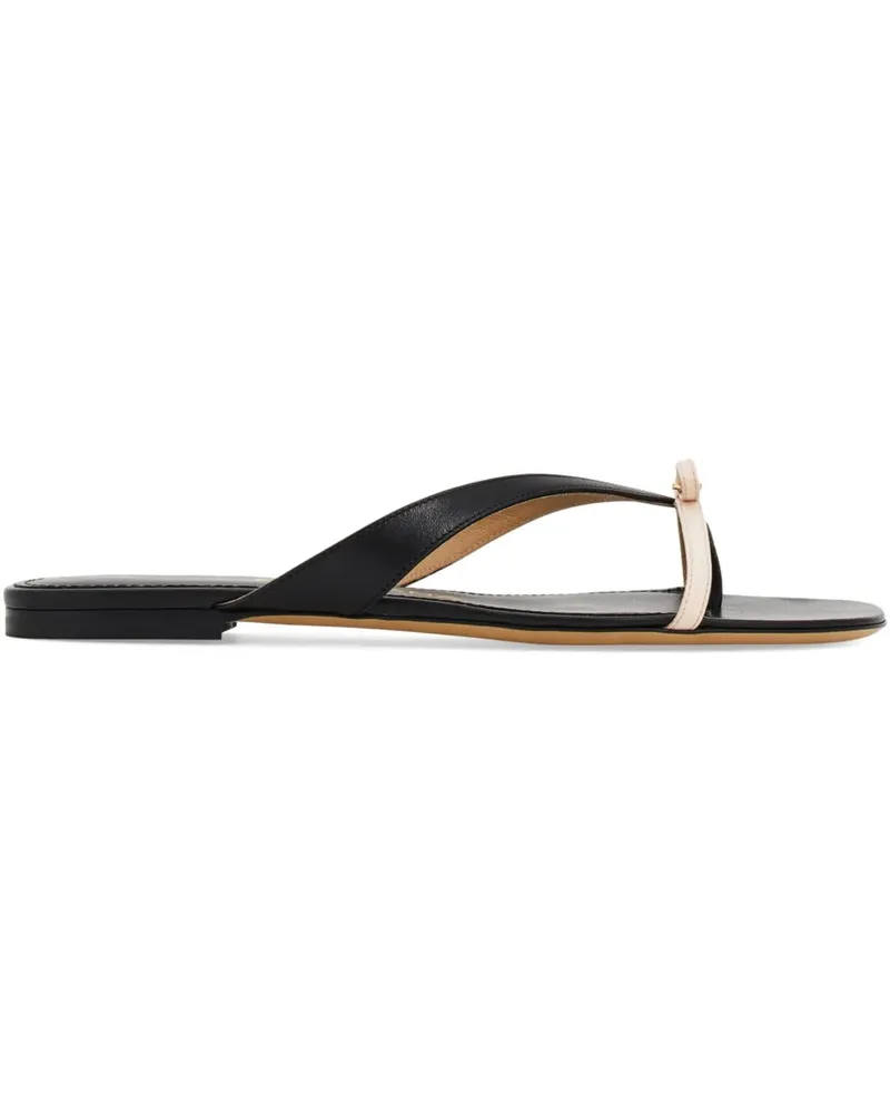 Ferragamo Flip-Flops mit Schleife - Schwarz Schwarz