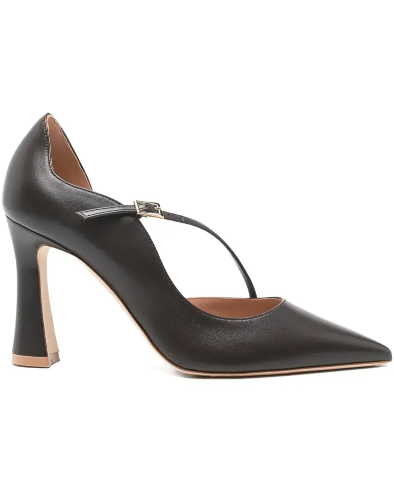 Malone Souliers Bettina Pumps mit Riemen 95mm - Braun Braun