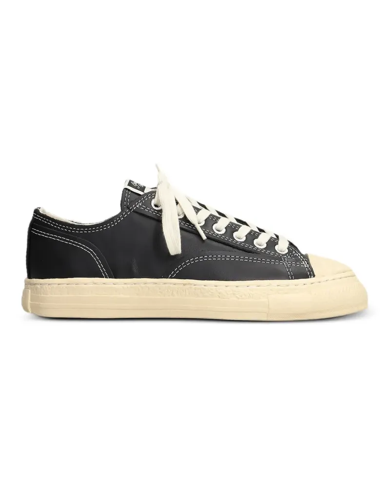 MIHARAYASUHIRO Roy Sneakers mit Kontrastnähten - Schwarz Schwarz