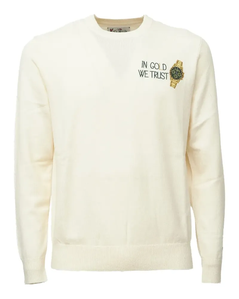 MC2 Saint Barth Pullover mit Heron-Stickerei - Nude Nude
