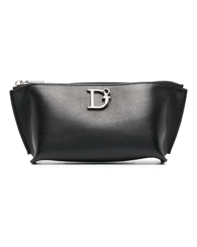 Dsquared2 Tasche mit Logo-Schild - Schwarz Schwarz