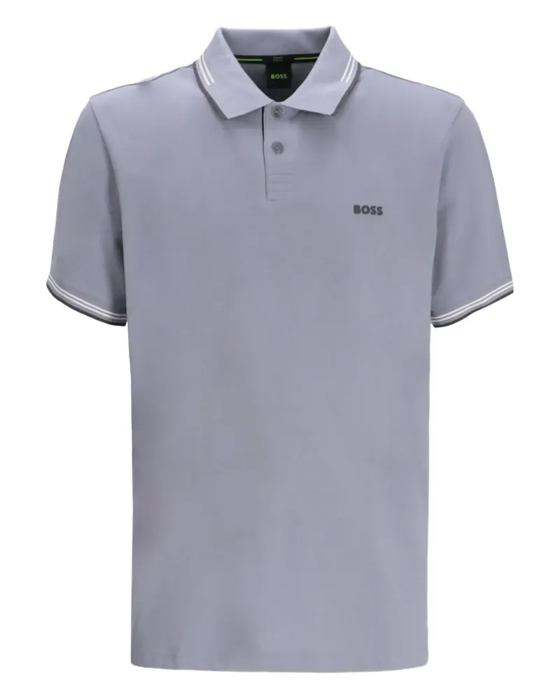 HUGO BOSS Poloshirt mit Kontrastdetail - Blau Blau