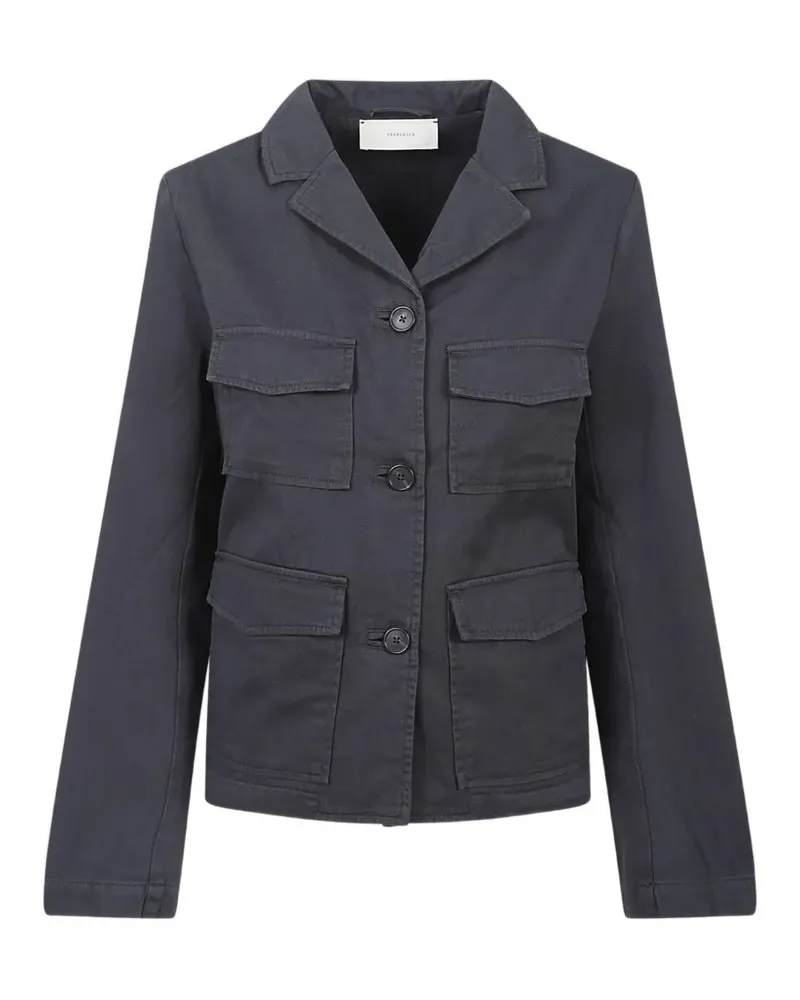 JEANERICA Carole Military-Jacke mit aufgesetzter Tasche - Grau Grau