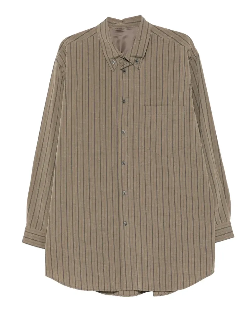Magliano Moletto pinstripe-pattern button-down shirt - Grün Grün