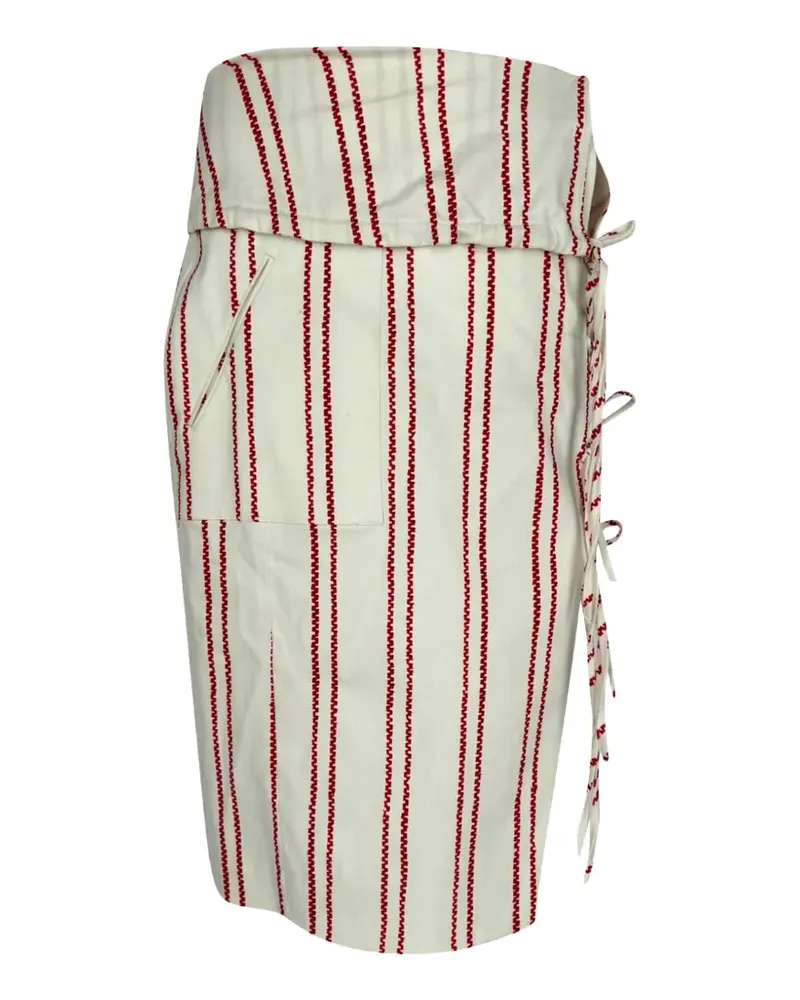 Altuzarra Obi Rock mit Schnürung - Weiß Weiß