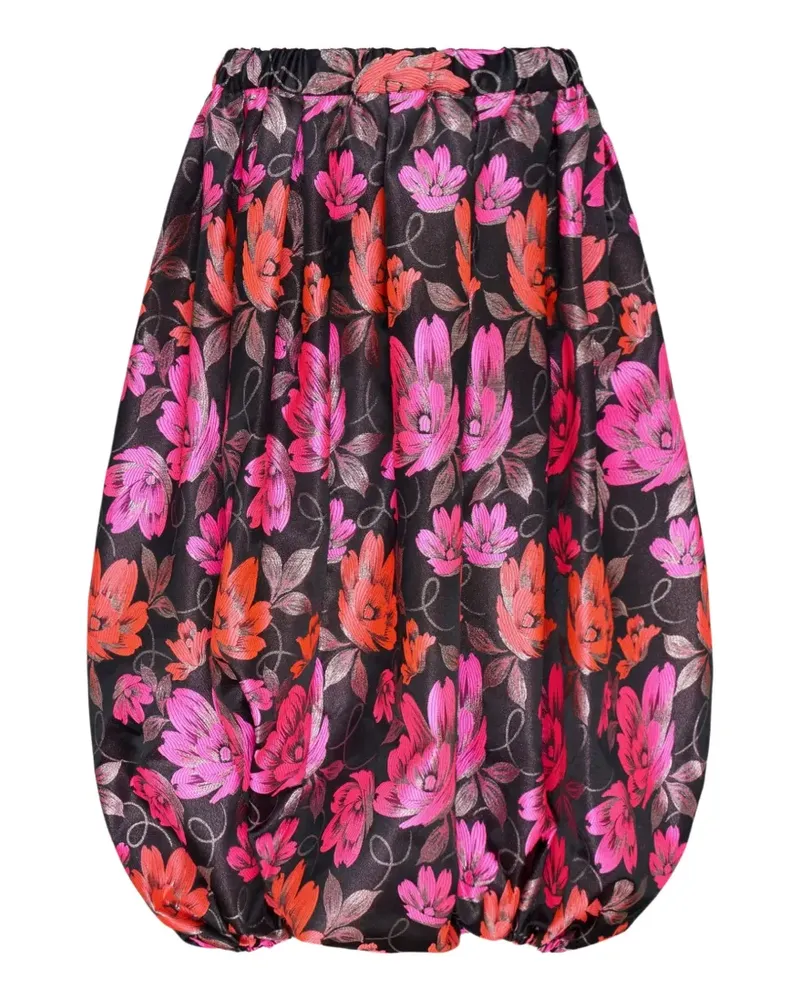 Comme des Garçons floral-print balloon trousers - Schwarz Schwarz